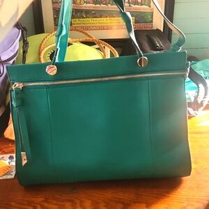 Foley and Corinna teal purse